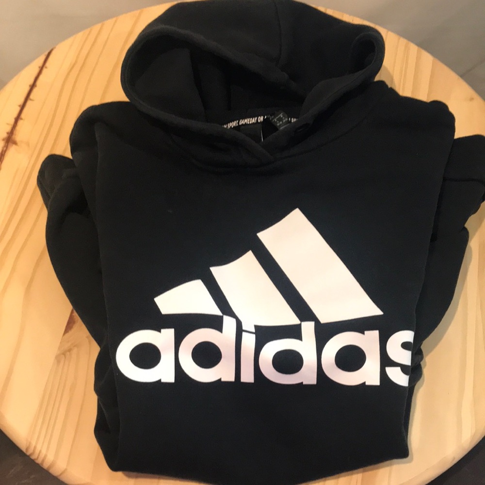 adidas Hoodie (unisex) Size small 34-36 Black